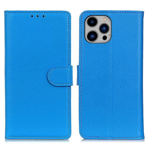 Classic iPhone 16 Pro Max flip etui - Blå Blue