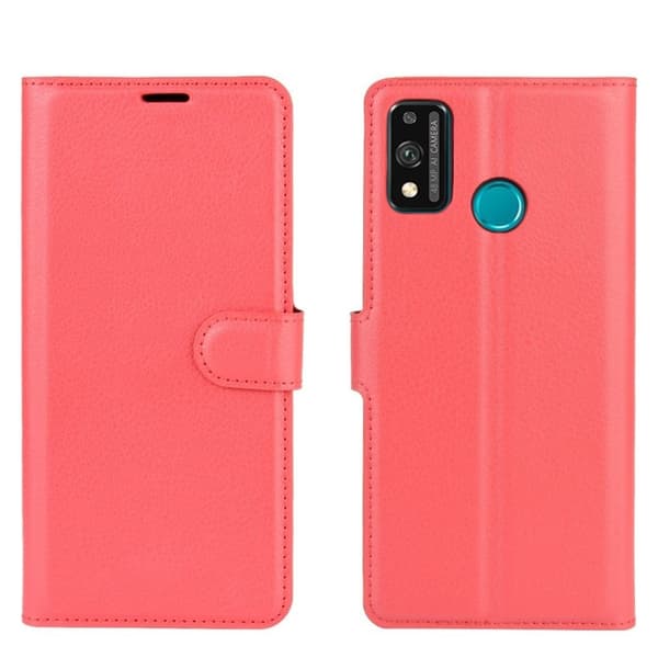 Classic Honor 9X Lite flip etui - Rød Red