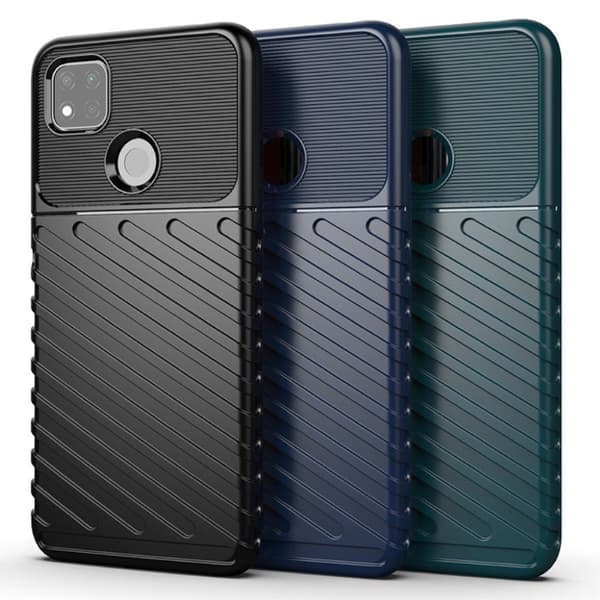 Thunder Xiaomi Redmi 9C Etui - Svart Black
