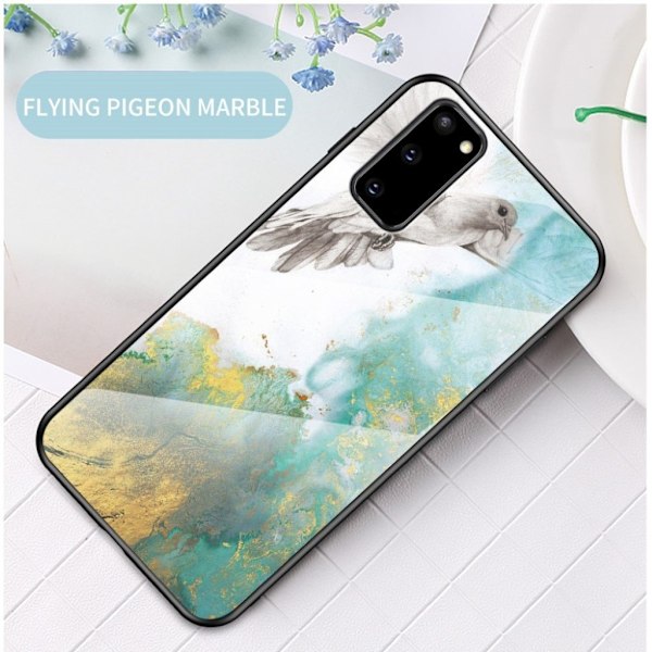 Fantasy Marmor Samsung Galaxy S20 skal - Flygande Duva multifärg