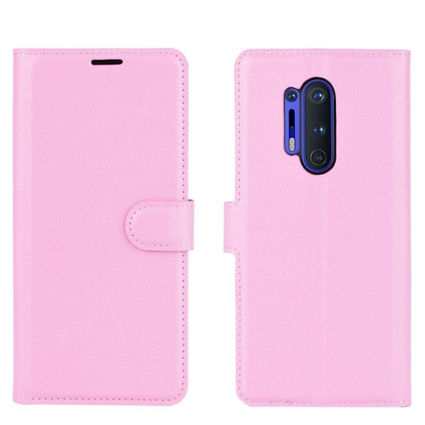 Classic OnePlus 8 Pro flip etui - Lys Pink Pink