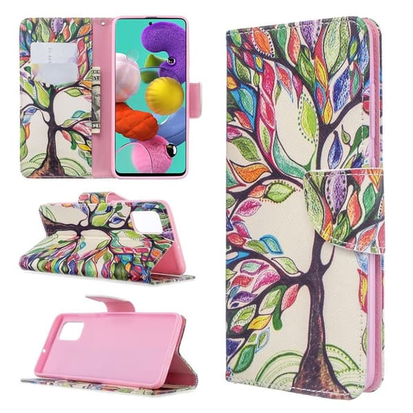 Wonderland Samsung Galaxy A51 flip case - Colorized treet Multicolor