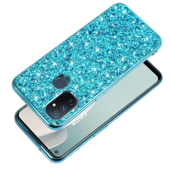 Glitter OnePlus Nord N100 Suojakotelo - Sininen Blue