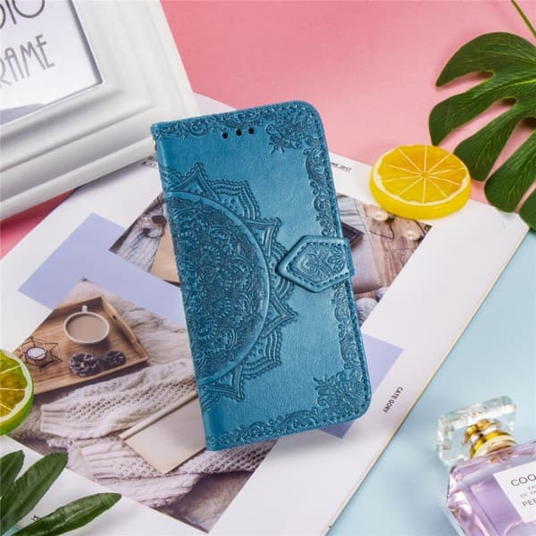 Mandala Huawei P40 Pro flip etui - Blå Blue