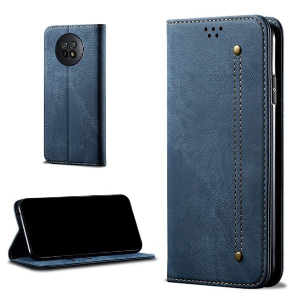 Jeans Xiaomi Redmi Note 9 5G Flip case - Blå Blue