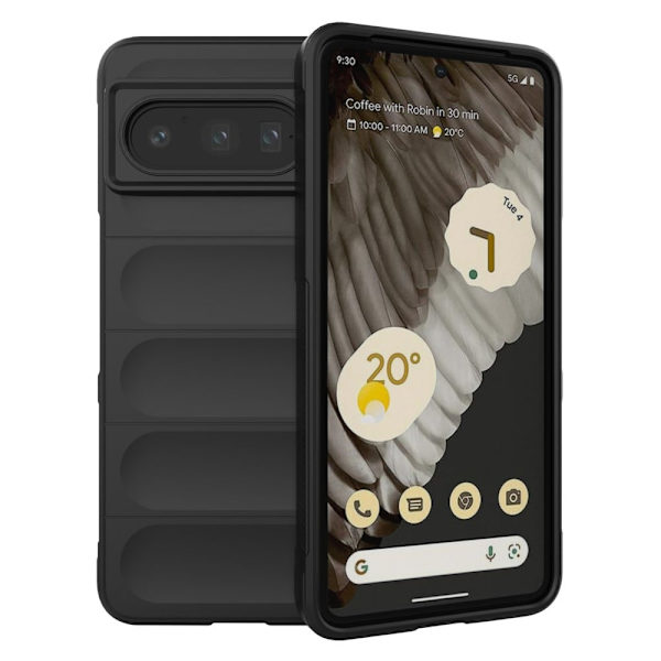 Blødt grebsformet cover til Google Pixel 8 Pro - Sort Black