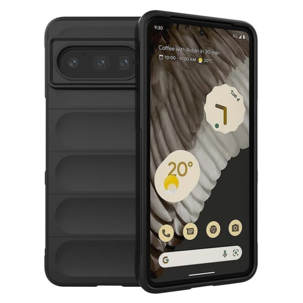 Deksel med mykt grep for Google Pixel 8 Pro - Svart Black