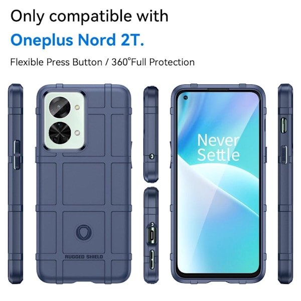 Rugged Shield OnePlus Nord 2T skal - Blå Blå