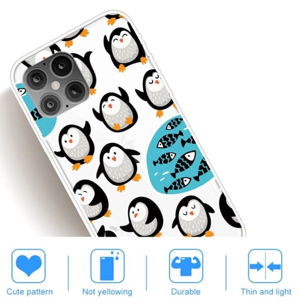 Deco iPhone 12 Pro Max Etui - Little Pingvin White