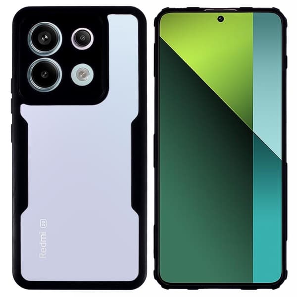 Xiaomi Redmi Note 13 Pro 5G  / Xiaomi Poco X6 hållbart akrylskydd - Genomskinlig Transparent