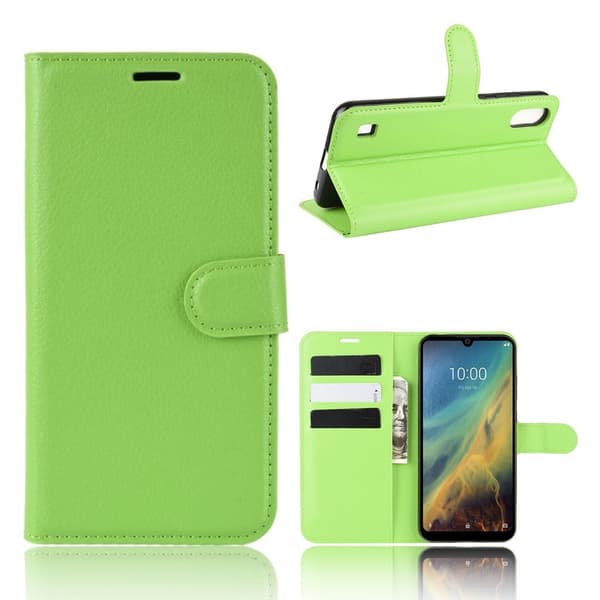 Classic ZTE Blade A5 (2020) flip etui - Grøn Green