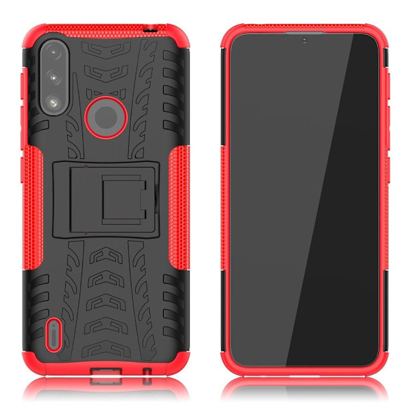 Offroad case - Motorola Moto E7 Power - Rød Red