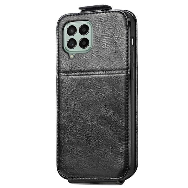 Vertikalt Samsung Galaxy A12 5G fodral med dragkedja - Svart Svart