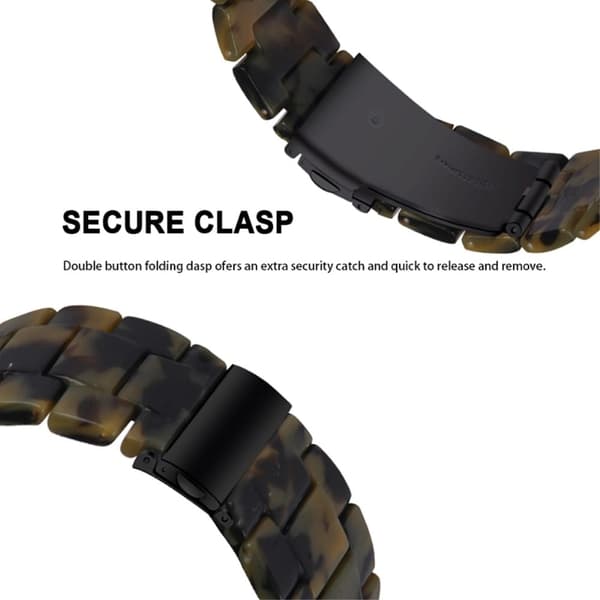 22 mm klockarmband i resinmodell för Fossil-klocka - Militärgrön Grön