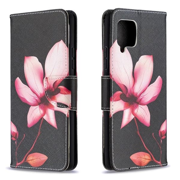 Wonderland Samsung Galaxy A42 5g Flip Etui - Røde Blomster Red