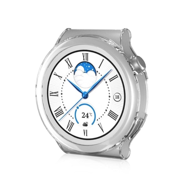 Huawei Watch GT 3 Pro 43mm matte cover with tempered glass - Transparent Transparent