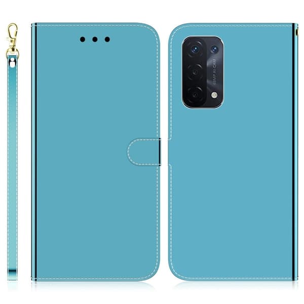 Mirror Oppo A54 5G / A74 5g / A93 5g Flippetui - Blå Blue