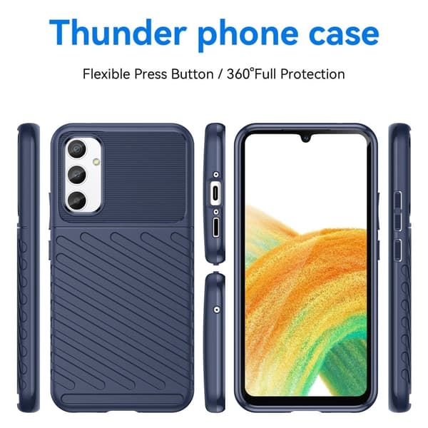 Thunder Samsung Galaxy A34 5G Fodral - Blå Blå