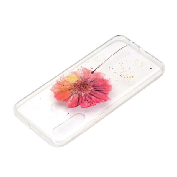 Deco Samsung Galaxy A70e Cover - Smuk blomst Pink