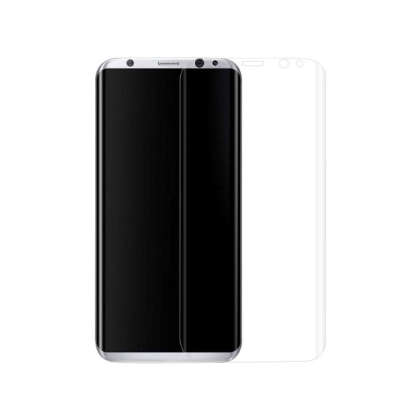 Samsung Galaxy S8 Plus kurvet skærmbeskytter som er lavet af 0.1 mm film Transparent