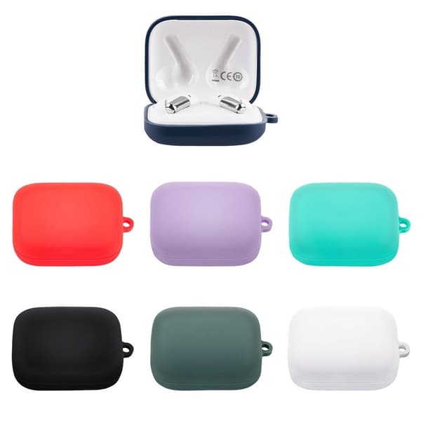 OnePlus Buds Pro silikonfodral med karbinhake - Svart Svart