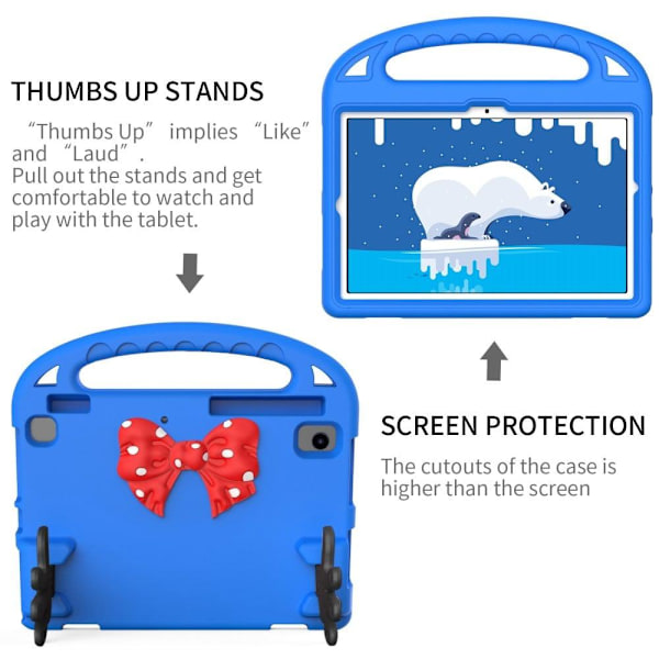 Samsung Galaxy Tab A8 10.5 (2021) sødt mini palmeformet cover - Blå Blue