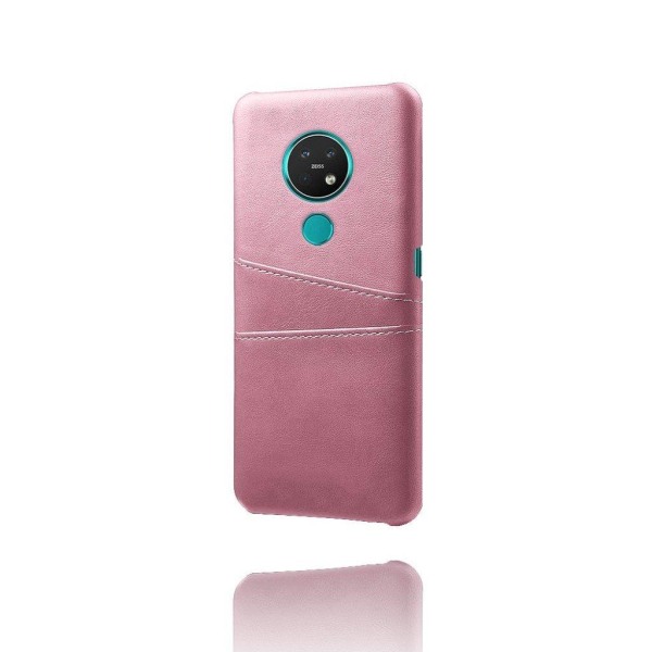 Dual Card cover - Nokia 7.2 / 6.2 – Rødguld Pink