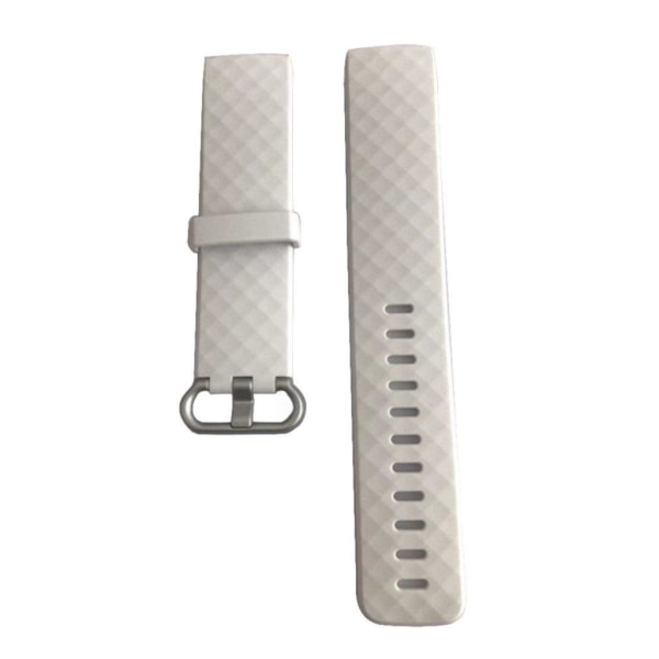 Fitbit Charge 3 mjukt klockarmband - vit Vit
