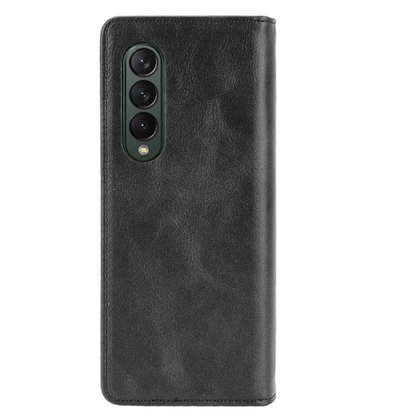 Bofink Vintage läder Samsung Galaxy Z Fold4 fodral - Svart Svart