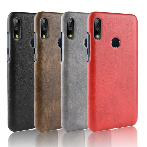 Asus Zenfone Max Pro (M2) Litchi Tekstur Skinnetui - Brun Brown