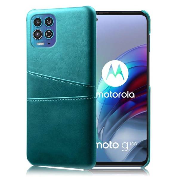 Motorola Moto G100 / Motorola Edge S skal med korthållare - Grön Grön