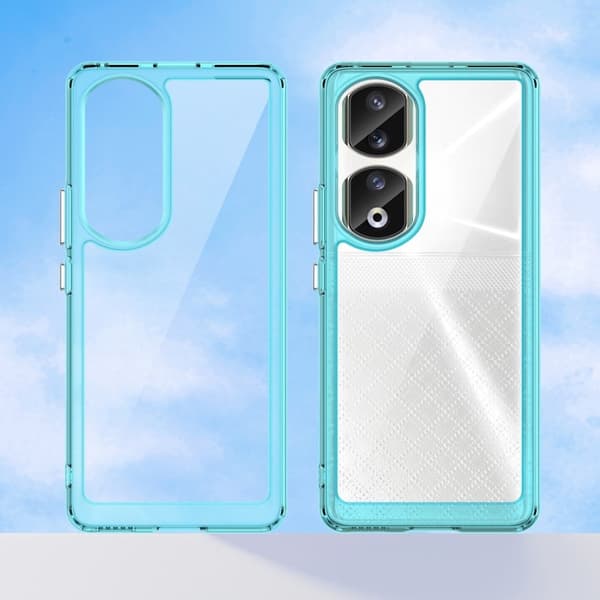 Honor 90 Pro smart telefonskal i akryl - Transparent Blå Blå