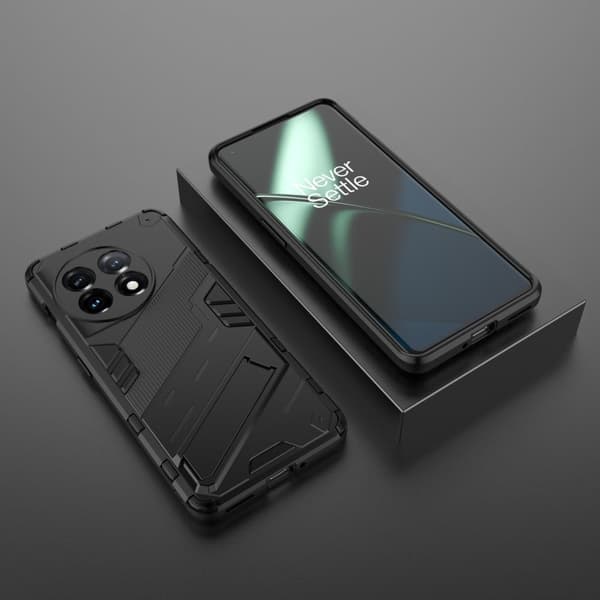 Stöttåligt OnePlus 11 hybridskal - Svart Svart