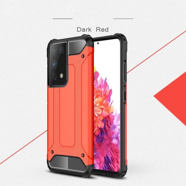 Suoja Samsung Galaxy S21 Ultra 5G kotelot - Punainen Red