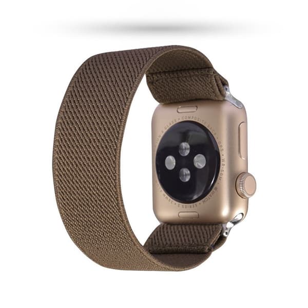 Apple Watch Series 6 / 5 44mm solid color nylon watch band - Brown Brun