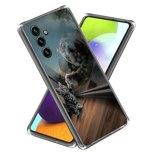 Deco Samsung Galaxy A25 deksel - Speilkatt Silver grey