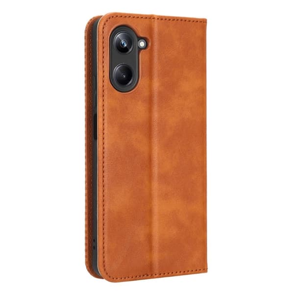 Bofink Vintage Realme 10 4G Læder Etui - Brun Brown