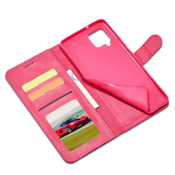 LC.IMEEKE Samsung Galaxy A42 5G Flip Case - Rose Red