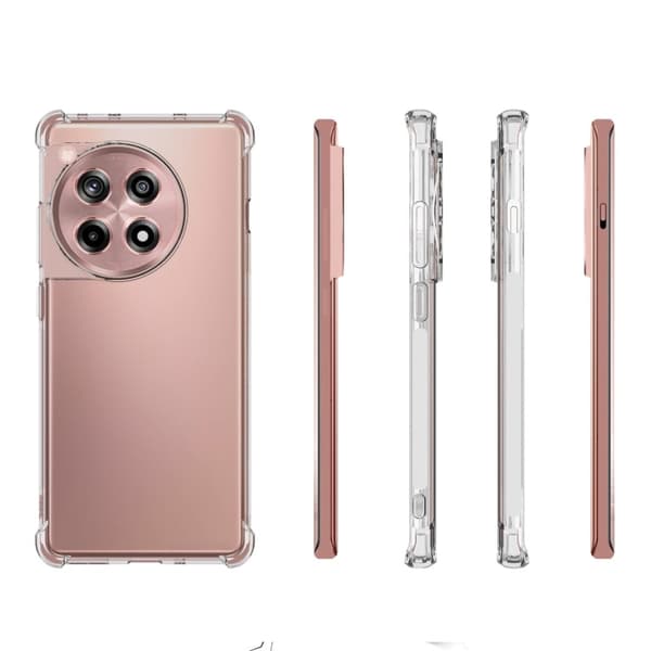 Lux-Case Airbag-deksel for OnePlus Ace 3 / OnePlus 12R Transparent
