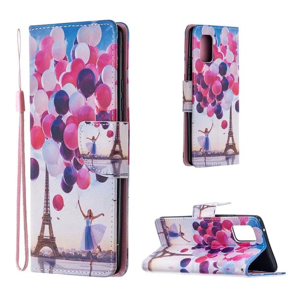 wonderland Samsung Galaxy A71 5G flip etui - Balloon Multicolor