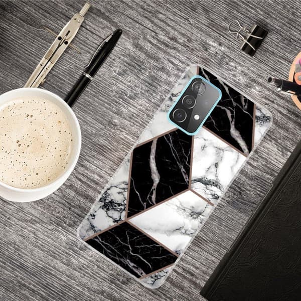 Marble Samsung Galaxy A82 5G Etui - Grå / Svart / Hvit Multicolor
