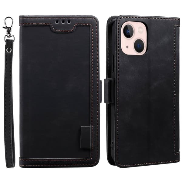 Suburbian läder iPhone 15 Plus fodral - Svart Svart