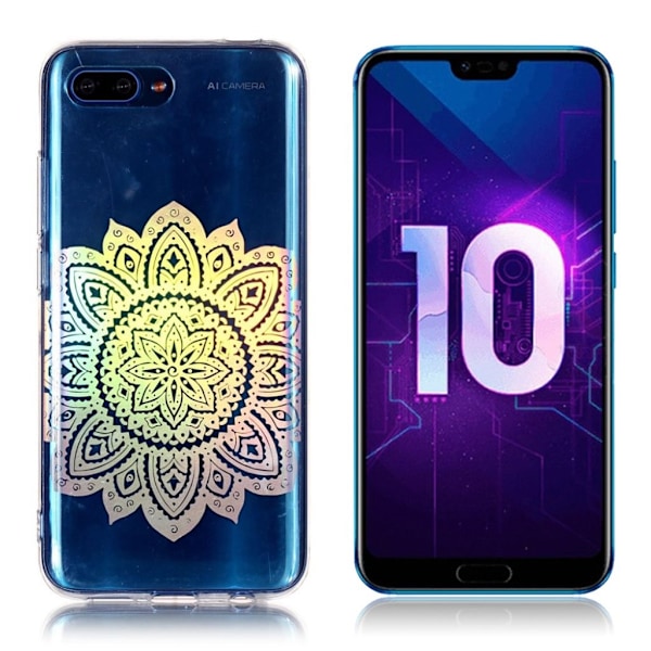 Huawei Honor 10 mobilskal silikon tryckmönster - Blommande blomma multifärg