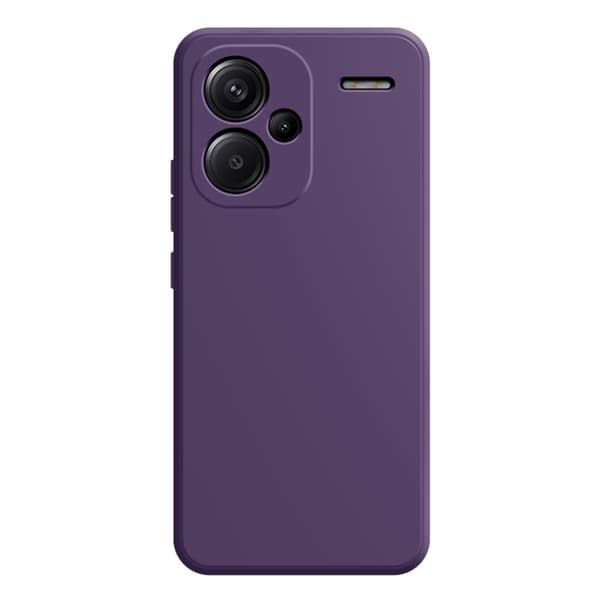 Mikrofiberforet blødt gummi Xiaomi Redmi Note 13 Pro Plus cover - Mørklilla Purple