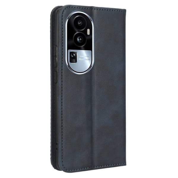 Bofink Vintage läder Oppo Reno10 Pro Plus fodral - Blå Blå