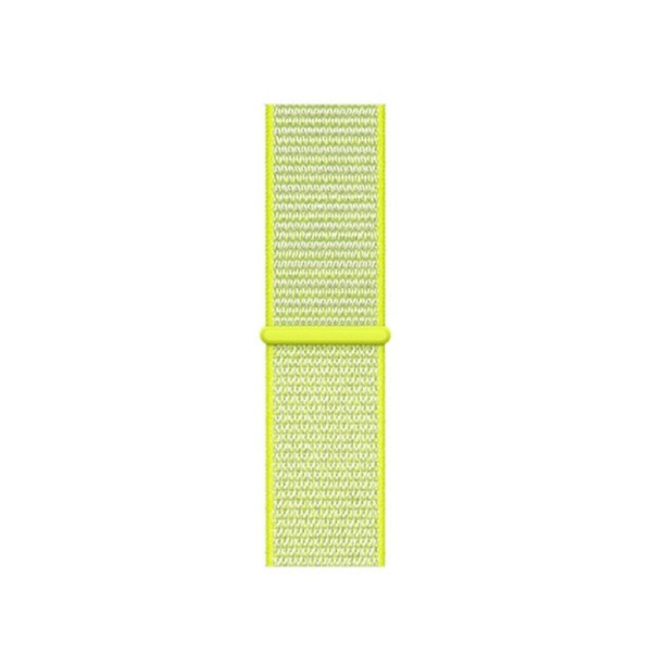 Apple Watch Series 5 40mm solid farve nylon urrem - Gul Yellow