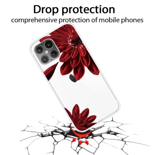 Deco iPhone 12 Pro Max case - Red Flower Red