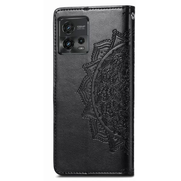 Mandala Motorola Moto G72 Flip Etui - Sort Black