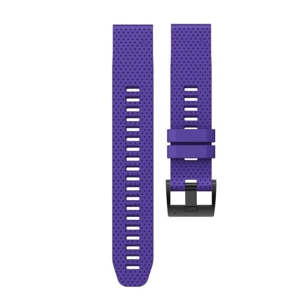 Tyylikäs silikoninen kellonauha Garmin Fenix 5S - Violetti Purple