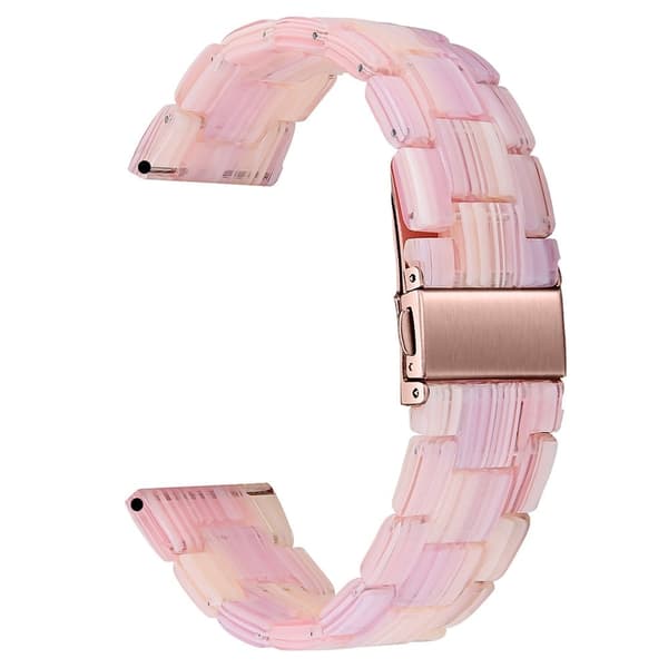 Resin Band Popglory Smart Watch Replacement Strap - Silke Rosa Pink